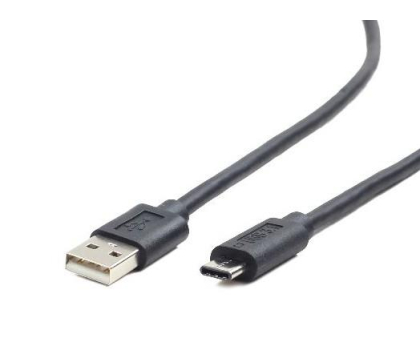 Kabel GEMBIRD Kabel USB 2.0 typu AC AM-CM 1.8m czarny CCP-USB2-AMCM-6